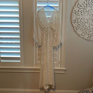 ASOS Ciara sequin kimono sleeve wedding dress